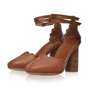Flamingo Leather Heels
